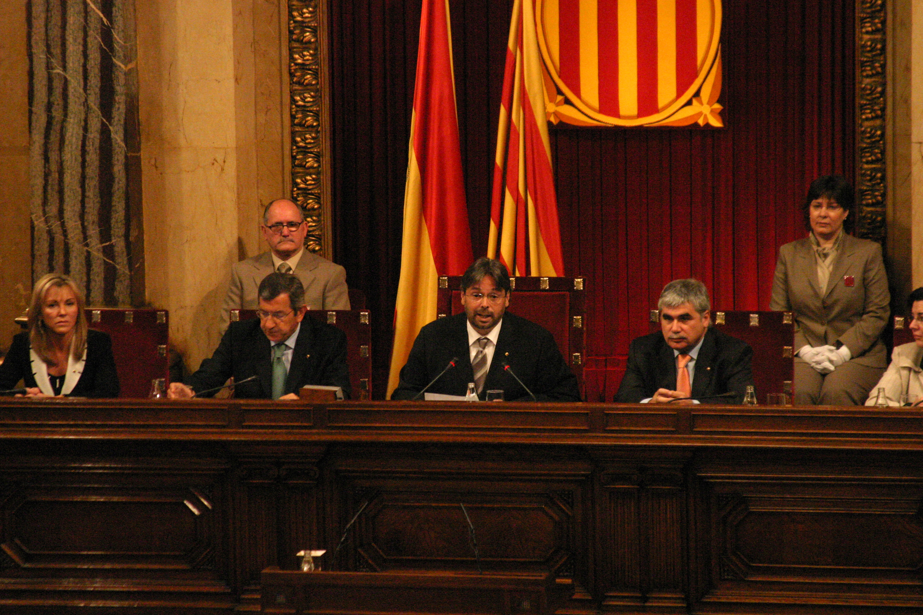 Sessió commemorativa del 25è aniversari del restabliment del Parlament de Catalunya