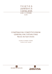 Imatge de Textos Jurídics Catalans - Compendivm Constitvcionvm Generalivm Cathalonie