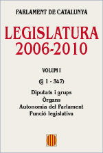 Imatge de Obra legislativa - Parlament de Catalunya. L'obra legislativa 2006-2010
