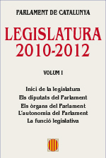 Imatge de Obra legislativa - Parlament de Catalunya. L'obra legislativa 2010-2012